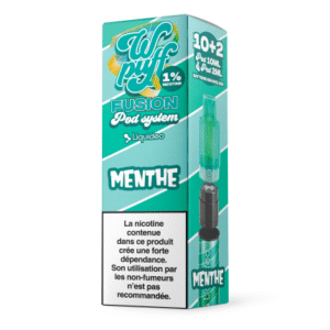 1 POD MENTHE FRAÎCHE - WPUFF FUSION 15000 PUFFS - LIQUIDEO