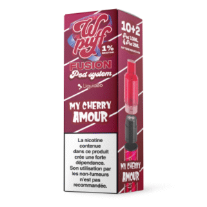 1 POD CHERRY 🍒 AMOUR WPUFF FUSION 15000 PUFFS - LIQUIDEO