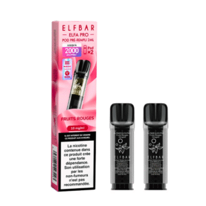 CARTOUCHE FRUITS ROUGES ELFA PRO (2x2ML) - ELFBAR