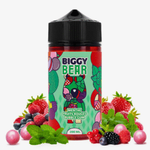 MENTHE FRUITS ROUGES BUBBLE GUM 200ML - BIGGY BEAR